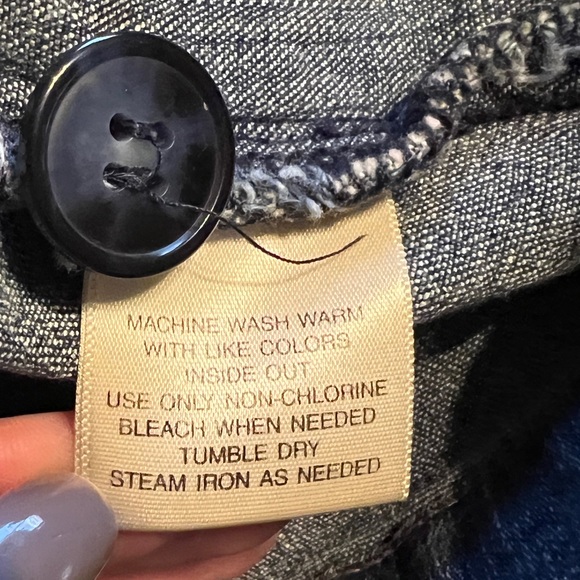 Small Denim Jean Blazer Jacket - Picture 5 of 6